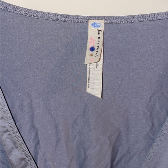 Free People Silky Wrap Style/Surplice Top - Picture 4 of 4